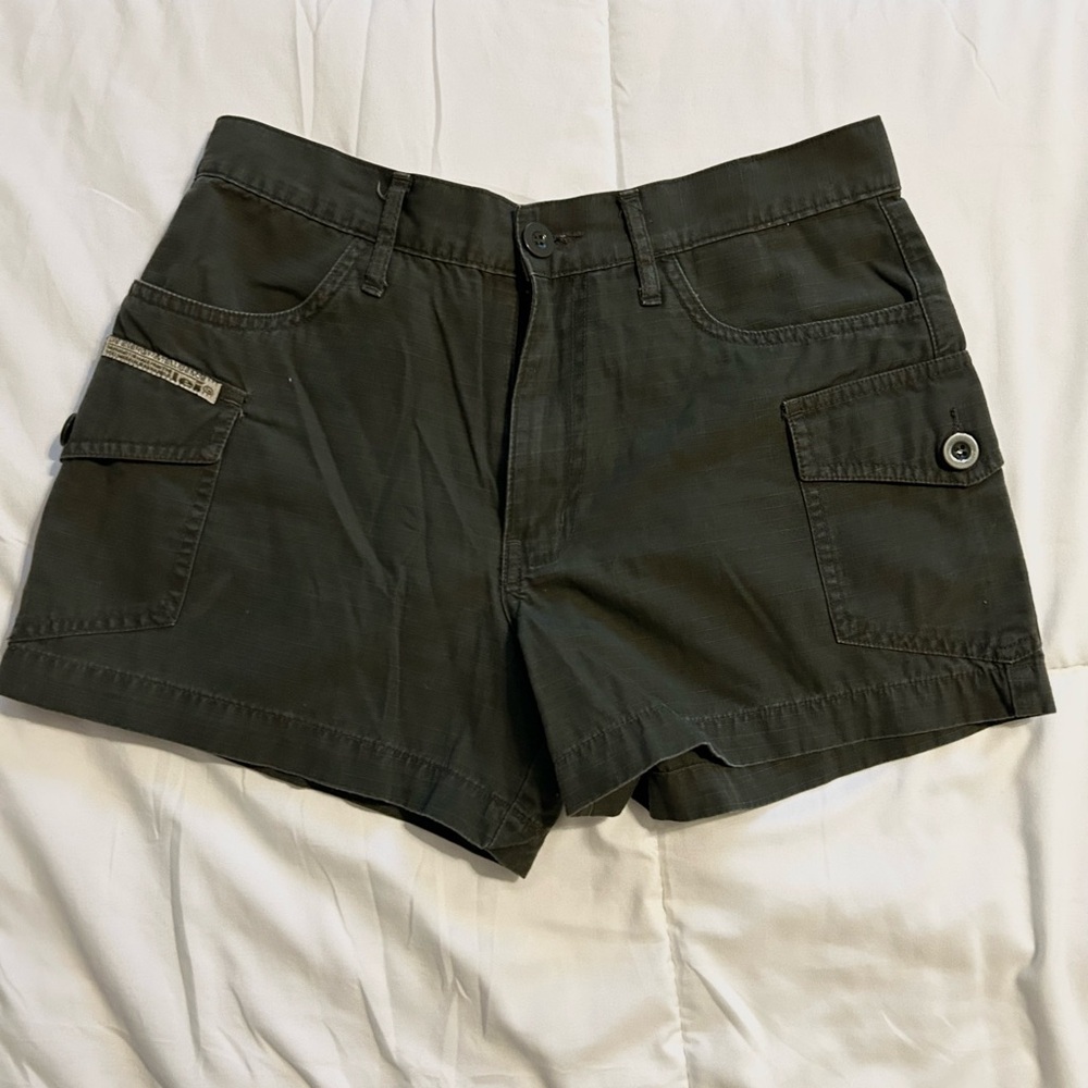 Vintage Y2K lei Olive Green Cargo Shorts